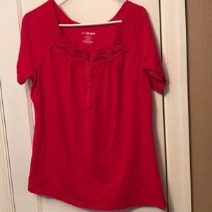Lane Bryant short sleeve Henley
